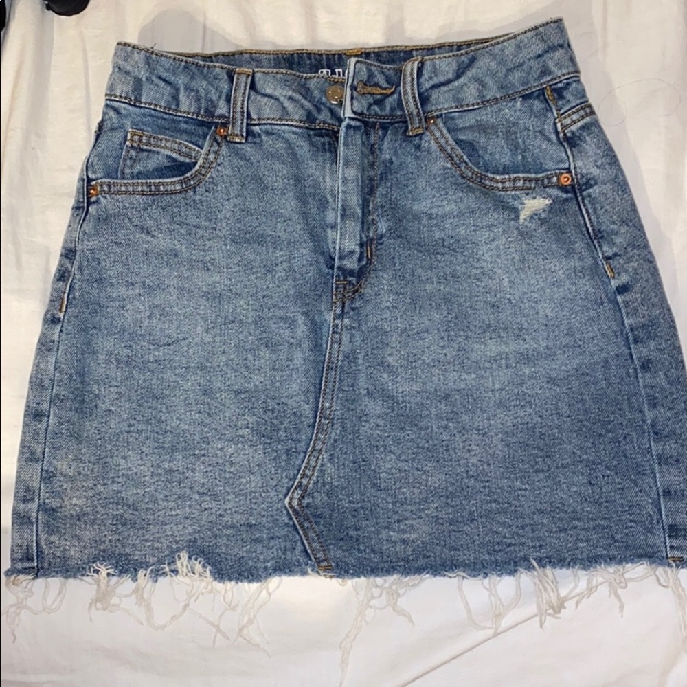 Denim jean skirt